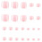 French False Toe Nails, 24pcs Toe Nails False | Toe Nail Stickers | 12 Sizes Matte Short Fake Toe Nails Tip | Gel Toe Nail Stickers for Women Girls Daily Decorations (White French)
