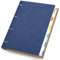Yarotm Ring Binder Notizbuch A4 Liniert - Spiralblock Nachfüllbar 21.5x28cm - 100g/m² Liniert Tagebuch Notebook A4 - PU Leder Notizblock A4-150 Blatt Dunkelblau Notizheft Reisetagebuch