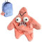 XPJBKC Angry Star Toy, Angry Star Face Plush, Angry Starfish Toy, Dancing Star Plush, Angry Moving Star Plush, Streiche Spielzeug für Kindergeschenk, Rucksack-Anhänger, Rosa
