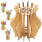 WJCJTJL Vaso per fiori Lego, vaso in legno per bouquet, supporto per rose, fiori di ciliegio, girasole, tulipani, narcisi loto (modello 1)