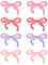 Bügelbilder Rosa 8 Stück Bügelbilder Für Textilien Bügelbild Schleife Aufnäher Bestickte Aufnäher Flicken Zum Aufbügeln Patches Zum Aufbügeln Schleife Bügelbilder Für Hut Jeans Jacken
