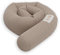 Sämann Seitenschläferkissen Cozy 190 cm | 100% Bio-Baumwolle | Abnehmbarer und waschbarer Bezug (Magical Rainbow Simply Taupe)