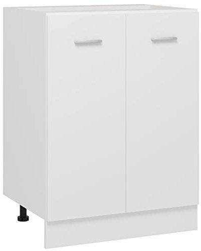 Moderner Küchenunterschrank für Backofen, 60 x 46 x 81,5 cm, Weiß