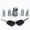 XEDLAMP 5 pezzi set completo serratura bagagliaio porta accensione con chiavi a lama GT15R cilindro cilindrico, for Fiat, Punto Panda Stilo 2001-2010 3040Z-10 Cilindro serratura portiera auto