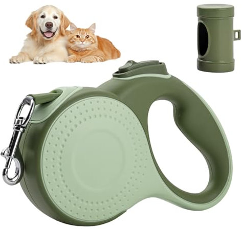 8m Rollleine Einziehbare Leine, Ausziehbare Hundeleine, Hundeleine Kleine Hunde, Laufleine Für Hunde, Flexi Leine 8m Ergonomischer Rutschfester Griff Für Mittelgroße Große