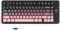 ZIYOU LANG M75 Kabellose Gaming-Tastatur mit Smart-Display und Drehknopf, Bluetooth/2,4 GHz, PBT-Tastenkappen, Regenbogen-Hintergrundbeleuchtung, TKL-Membrantastatur mit 82 Tasten-Pink