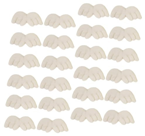 HOMSFOU 50 Stück Kinderflügel Socken Accessoires Für Mädchen Aufnäher Engel Engel Flügel Filz Weihnachtsdeko Socken Dekoration DIY Zubehör Schöne Aufnäher DIY Accessoire