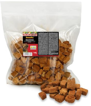 SavannaDog Dinkelbarren 1100 g vom südafrikanischen Strauß - Natürliche Kausnacks mit hohem Dinkel-Anteil. Zahnpflegende Hunde-Kauartikel für alle Hunde