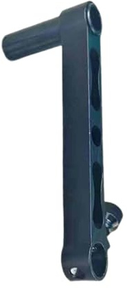 APLVFFZH Verlängerungsstab für Ködertablett Angelgadget Aluminiumlegierung Rutenverlängerung Erweiterungsarm Flexible Montage für Outdoor Angelausflüge, Schwarz