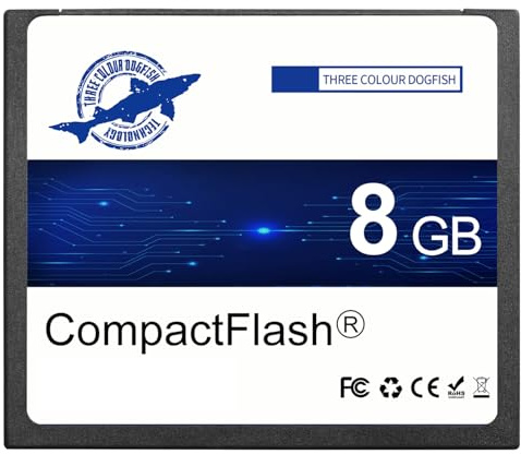 Dogfish Compact Flash Memory Card 8GB 133X FAT32 | CF Camera Cards for Professional Photographer, Videographer