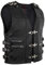 MDM Herren Biker Lederweste Kutte, Schnallen Verschluss, Schwarz (Gr. M)