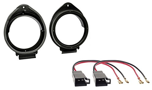 Lautsprecherringe 165mm Opel Astra J (P-J) ab 12/2009 + Lautsprecherkabel KFZ Adapter