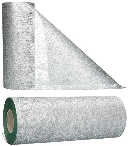 AmaCasa Tischläufer Silber (23 cm x 20 m) – Hochwertiges Vliesband für stilvolle Tischdekoration bei Hochzeiten, Geburtstagen & besonderen Anlässen
