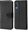 Verco Handyhülle für Galaxy A7 (2018) Hülle, Klapphülle fürSamsung Galaxy A7 Tasche PU Leder Flip Case Brieftasche - Schwarz