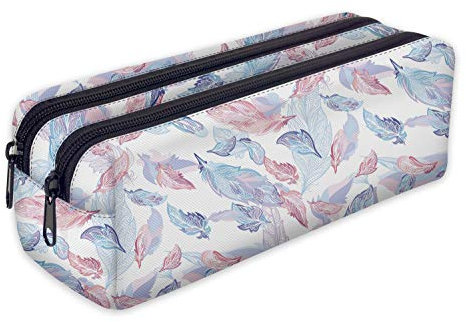 Ferocity Trousse Scolaire 2 Compartiments Sac a Crayon Trousse de Toilette Trousse Plumier Organisateur Plumes [107]