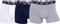 Cristiano Ronaldo 3 Stück Boxershorts aus Bio-Baumwolle, dehnbar, für Herren~ 8100-49-2701, Blau/Weiß/Grau, M