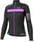FDX Womens All Day Cycling Jersey Long Sleeve Top Thermal MTB Winter Jackets (Black/Pink, Large)
