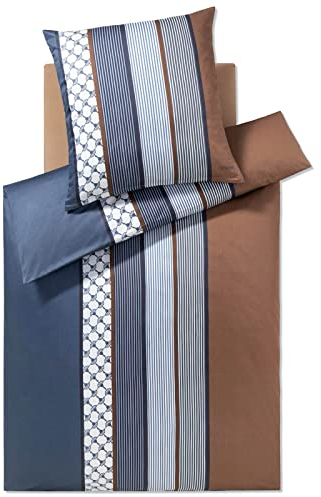 Joop! Bettwäsche Cornflower Stripes 4069 deep Ocean - 28 80x80 cm - 135x200 cm