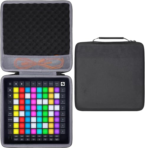 co2CREA Hard Travel Case for Novation Launchpad Pro MK3 MIDI 64 Grid Controller Ableton Live DJ Controller,Case Only