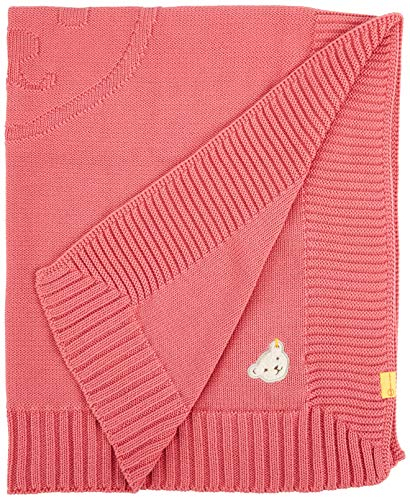 Steiff Baby-Mädchen Halstuch 2er Pack Decke Strick, Rapture Rose, One Size