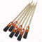 Lot de 6 Pinceaux Peinture Ronds à Poils Noirs Ø 20 mm