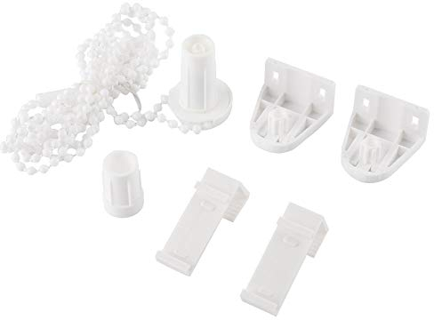 Heaveant Rollo Halterung Fenster, 17mm Rollo Beschläge Ersatzteile, Ersatzteile Doppelrollo Klemmhalter, Rollo Teile für Verdunkelungsrollo Fenster Klemmfix-Rollos Doppelrollo (Weiß)