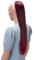 CAISHA 65cm Haarteil Mit Kordelverschluss Langhaar Zopf Pferdeschwanz Haarverlängerung Glatt Rot Mix PH623