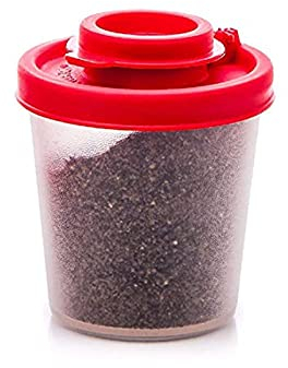 Backpacker's Salt & Pepper Shakers, Compact Spill Moisture Proof Mini Salt Shaker with Lid Camping Picnic Lunch Boxes Travel Spice Jar Seasoning Container Pourer (A, 1PC)