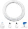 5 m Kit Connecteur Tuyau Réfrigérateur, Raccord De Cnnecteur Pour Réfrigérateur Tuyau, Tuyau D'Alimentation En Eau Universel, Avec Vanne Anti Retour, Pour Réfrigérateurs Européen, 1/4 