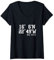 Damen Boa Vista Koordinaten Kapverdische Inseln Cabo Verde Urlaub T-Shirt mit V-Ausschnitt