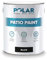 Polar Patio Floor Paint - Black - 5 Litre - Outdoor Floor Paint for Concrete, Garden Patio, Stone, Pathway Flags & Paving Slabs - Easy to Use - UV & Weather Resistant