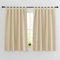 PONY DANCE Tenda Oscurante per Finestra Piccole Tende Termiche Isolanti per Interni con Passanti Curtains Corte per Cucina 2 Pezzi L 140 x A 145 cm, Beige