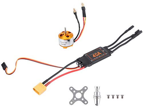 RC Motor ESC Set, 2212 KV2200 Motor 40A Kühlkörper für Drone Helicopter App-gesteuerte Fahrzeugteile Zubehör für Flugzeuge Modellflug-Zubehör