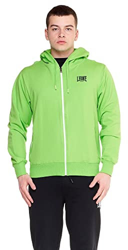 Leone - Tuta con Cappuccio da Uomo Fight Fluo - Neon Green-Black (142N09), XL