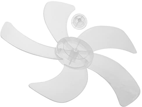 Lifkome Pale Ventilatore Universale 16 Pollici in Plastica con 5 Foglie per Ventilatore da Tavolo Piedistallo E Parete Design Bianco Elegante per Estati Fresche