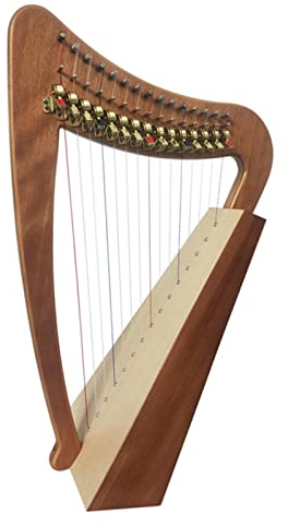 Leier Harfe 15-saitige Harfe Anfänger Saiteninstrument Tragbare Professionelle Harfe (Color : 11)