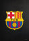 Displate Offiziell FC Barcelona MetallPoster Magnetische Befestigung Inklusive Lizenziert Bilder Hochwertiges Poster FC Barcelona - Crest - Crest black Poster 45 cm x 32 cm