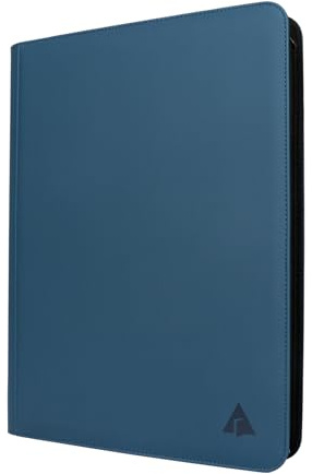 Rieton 16 Pocket 1000+ Pockets Card Binder, Large Ringless Side Loading Pockets Trading Card Album Folder for TCG - Midnight Blue