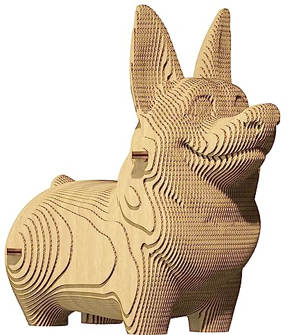 CARTONIC 3D-Puzzle-Set – Modell Corgi Hund aus recyceltem Karton | Spaß und fesselnde Aktivität für alle Altersgruppen