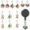 WEBEEDY 12 Stück Abzeichenhalter Für Krankenschwestern Und Lehrer, 6 Farben Puzzle-Ausweishalter-Charms Schmuckherstellung Anhänger für DIY Halskette Armband Ohrring