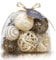 Qingbei Rina Decorative Balls for Bowls,Assorted Vase Filler for Centerpieces,Wicker Rattan Balls Decorative Orbs Woven Spheres,Bowl Fillers for Home Decor,Wedding,Mother's Day(Brown)
