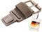 Thielemann Ersatzschnalle für Taschen mit einem 3 cm breitem Riemen, Taschenverschluss mit Steckschnalle & Steckschloss, Ersatzteil zum selbst reparieren (old antik | dunkelbraun antik)