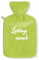 Personalisierte Öko Wärmflasche mit Fleece Bezug 1.8 Liter (Grün)