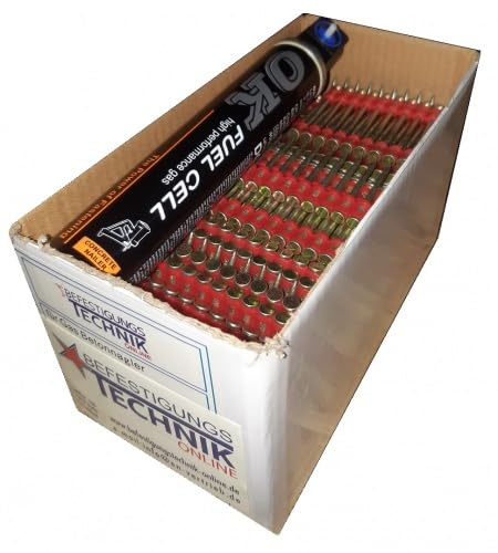 BETEON24 Clavos de hormigón 3,0 x 22 mm XH Gas azul apto para Würth Diga CS1 Spit Pulsa 1000 Powers C3 BeA CN40 C