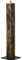 Élégante colonne de feu en bois massif Décoration de jardin Lampe décorative Torche flammée 75 cm