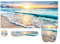Anyshock Large Mouse Pad with Wrist Rest, Keyboard Wrist Support, Desk Mat, 4PCS Ergonomic Desk Pad Mat with Coaster Set, Computer Mousepad for Office Desktop Laptop, Beach Sunshine Summer