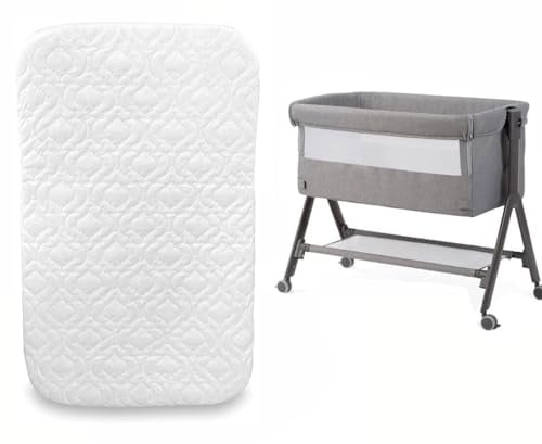 Next to Me Bedside Crib Mattress Compatible to Fit Baby & Toddler Crib Super Soft & Extra Thick Foam Breathable Quilted Cover (83 X 50 X 5cm)