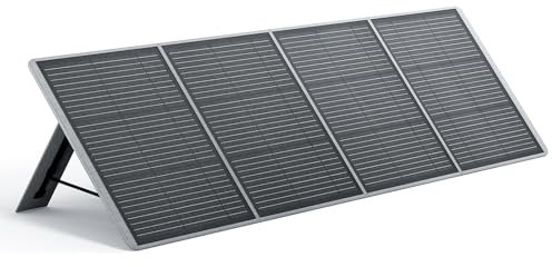 AFERIY Panneau Solaire Portable 200W 22V, Kit de Panneau Solaire Monocristallin Pliable, Panneau Solaire Adapté au Générateur Solaire, Étanchéité IP65, avec Support Autoportant, Boîte de Jonction