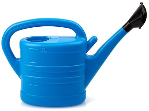 Gießkanne 10L | 8L | 5L | 3L | Bewässerung Garten Blumengießkanne Blumen Gärtnern 2 Farben: blau/grün (Blau, 3L)