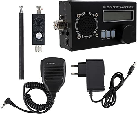 Yominerr USDX USDR HF QRP SDR Transceptor SSB/CW Transceptor 8 Bandas SDR Transceptor QCX-SSB + QRP Antena de Corta Enchufe de la UE